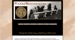 Desktop Screenshot of poodlebreeders.com