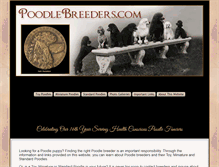 Tablet Screenshot of poodlebreeders.com